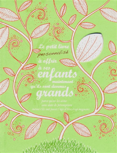 Le petit livre personnalisé à offrir à ses enfants maintenant qu'ils sont devenus grands