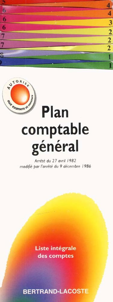 Plan comptable général : liste intégrale des comptes
