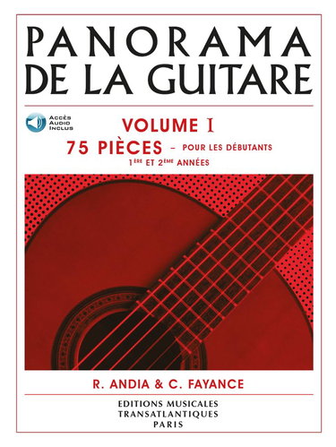 Couverture de Le panorama de la guitare volume 1 +CD --- Guitare