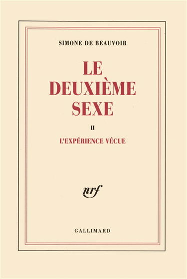 Le deuxième sexe. Vol. 2