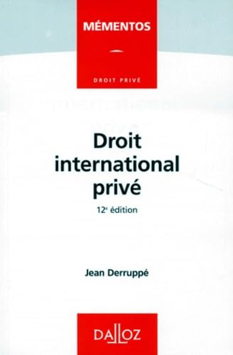 Droit International Prive. 12eme Edition 1997