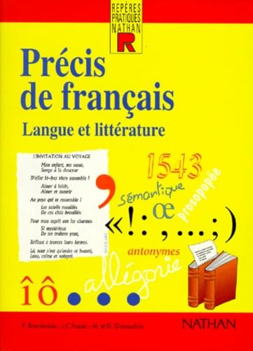 Precis De Francais. Langue Et Litterature