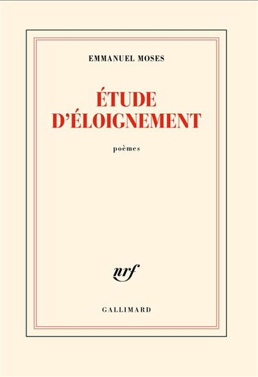 Etude d'éloignement : poèmes