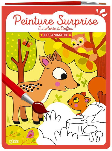 Les animaux : peinture surprise : je colorie à l'infini