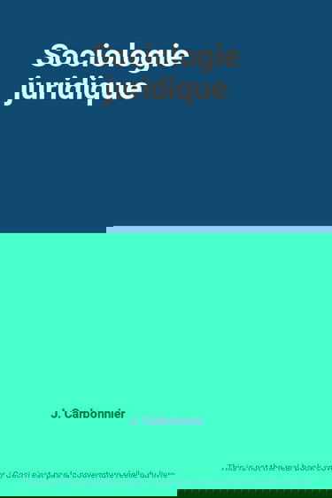 Sociologie juridique
