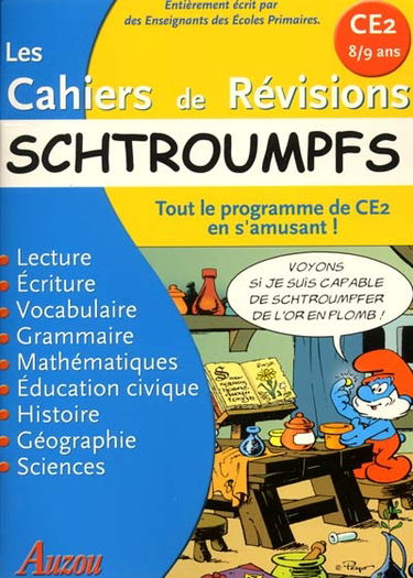 Les cahiers de révisions schtroumpfs, CE2