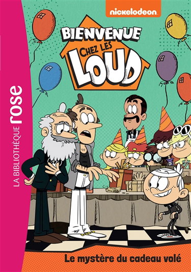 Couverture de Bienvenue chez les Loud. Vol. 46. Le mystère du cadeau volé par Nickelodeon