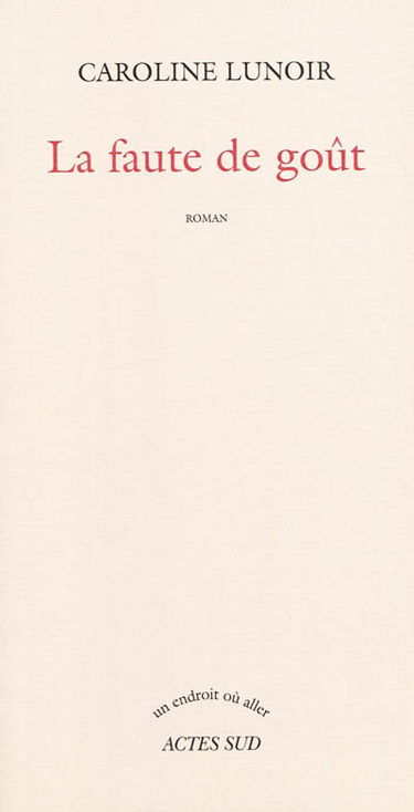 La faute de goût