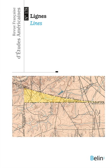 Couverture de Revue française d'études américaines, n° 178. Lignes. Lines