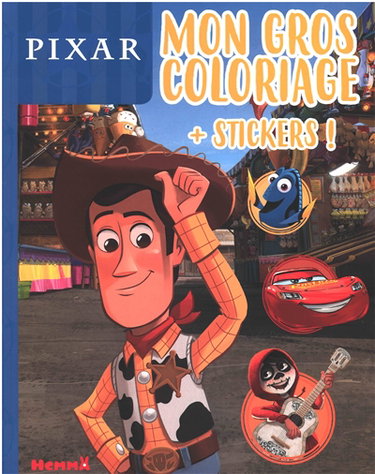 Couverture de Pixar : mon gros coloriage + stickers ! par Disney.Pixar