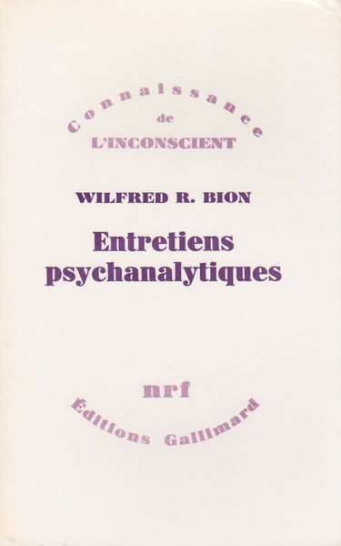 Entretiens psychanalytiques. La Grille. Césure