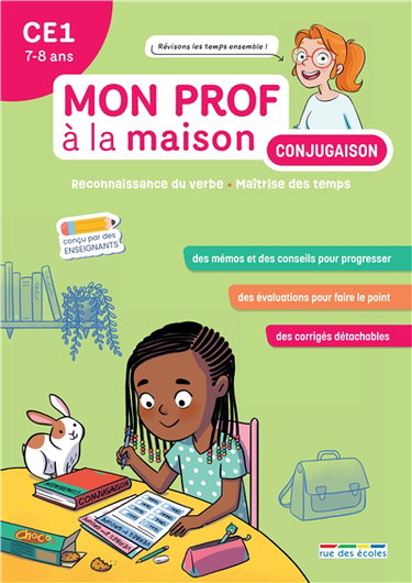 Couverture de Conjugaison CE1, 7-8 ans : reconnaissance du verbe, maîtrise des temps