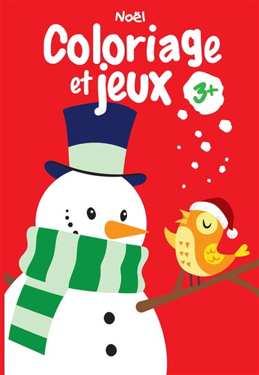 Couverture de Noël : coloriage et jeux 3+