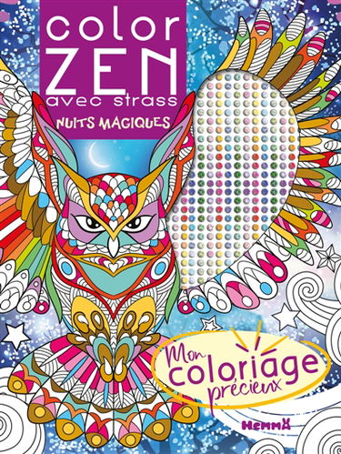 Color Zen avec strass : Nuits magiques : Mon coloriage précieux