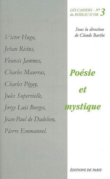 Poésie et mystique