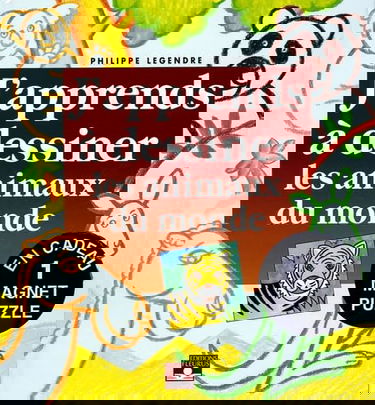 J'apprends à dessiner les animaux du monde: Avec un magnet puzzle