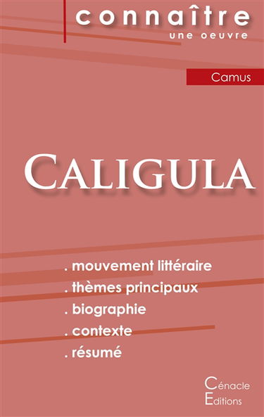 Fiche de lecture Caligula de Albert Camus (Analyse littéraire de référence et résumé complet)