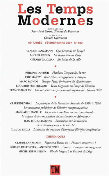 Temps modernes (Les), n° 642