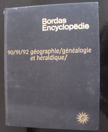 Couverture de Bordas encyclopédie: 90/91/92 géographie/généalogie et héraldique. Visages de la Terre