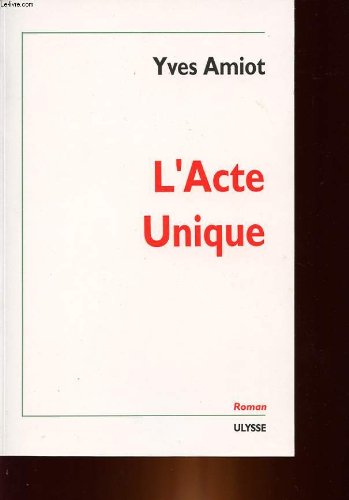L'ACTE UNIQUE