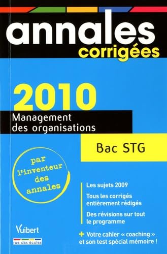 Management des organisations : bac STG
