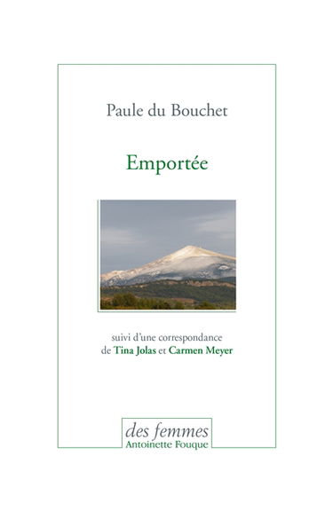 Emportée : récit