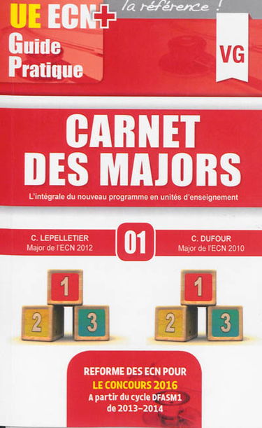 Carnet des majors : l'intégrale du nouveau programme en unités d'enseignement