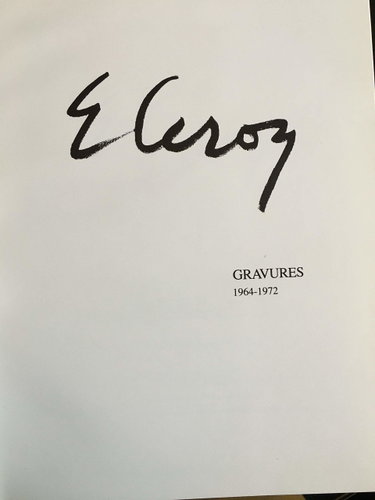 Couverture de Eugène Leroy : Gravures de 1964 à 1972 : Collection municipale du dessin et de l'estampe originale.