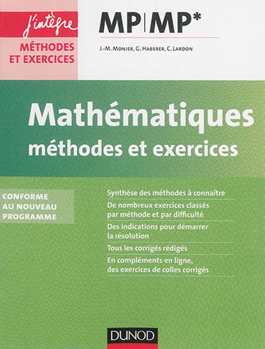 Couverture de Mathématiques, méthodes et exercices MP-MP* : conforme au nouveau programme