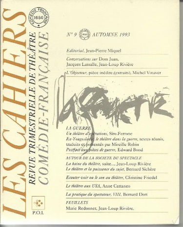 Cahiers de la Comédie-Française 9