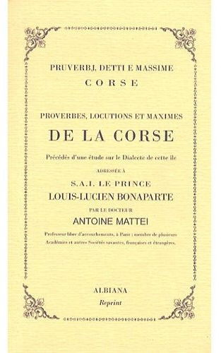 Proverbes, locutions et maximes de la Corse