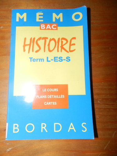 Couverture de Histoire terminales L, ES, S par Collectif