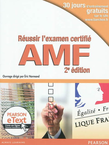 Couverture de Réussir l'examen certifié AMF par Eric Normand