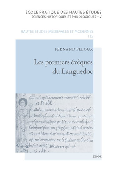 Couverture de Les premiers évêques du Languedoc