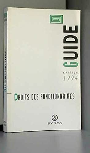 Couverture de Droits des fonct 94 062294