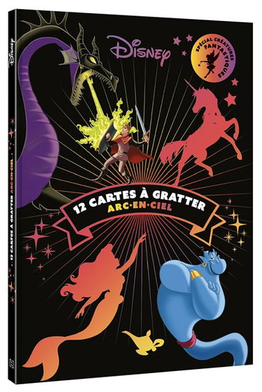 12 cartes à gratter arc-en-ciel : spécial créatures fantastiques