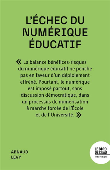 L'échec du numérique éducatif