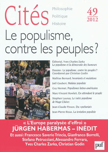 Cités, n° 49. Le populisme, contre les peuples ?