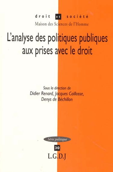 L'analyse des politiques publiques aux prises avec le droit