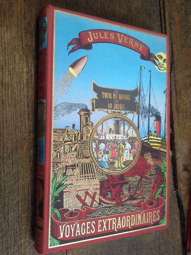 Le tour du monde en quatre-vingts jours Jules Verne dessins de Neuville et Benett - Voyages extraordinaires - éditions Famot - 1987