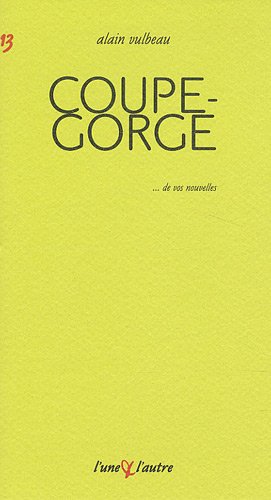 Couverture de Coupe-gorge