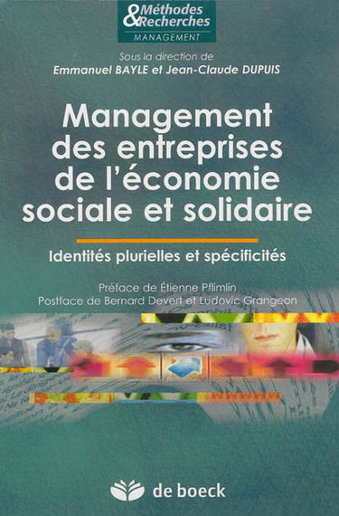 Management des entreprises de l'économie sociale et solidaire : identités plurielles et spécificités