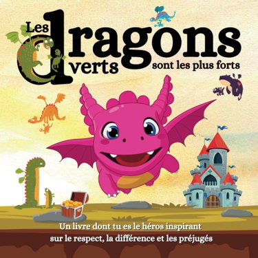 Couverture de Les dragons verts sont les plus forts: Un livre dont tu es le héros inspirant sur le respect, la différence et les préjugés