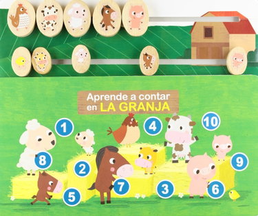 Couverture de Aprende a contar en la granja par Varios Autores