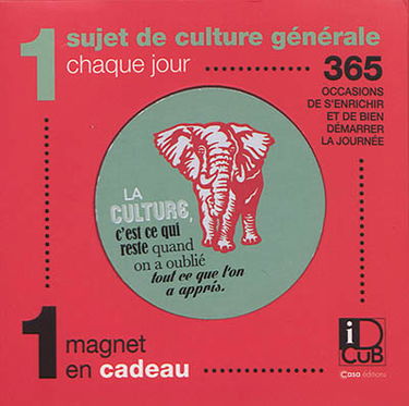 1 sujet de culture générale chaque jour : 365 occasions de s’enrichir et de bien démarrer la journée