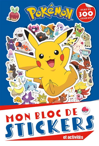 Pokémon : mon bloc de stickers et activités