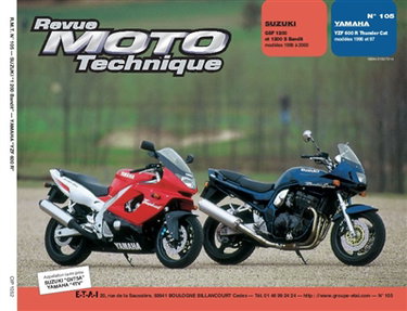 Couverture de Revue moto technique, n° 105.2. Suzuki 1.200 Bandit /Yamaha YZF 600 par ETAI