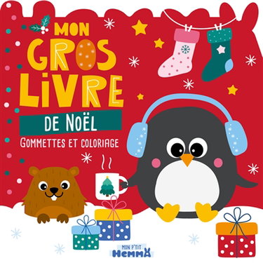 Couverture de Mon gros livre de Noël : gommettes et coloriage