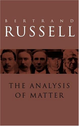 Couverture de The Analysis of Matter par Bertrand Russell