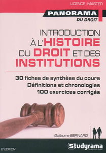 Introduction à l'histoire du droit et des institutions : du Ve au XVIIIe siècle